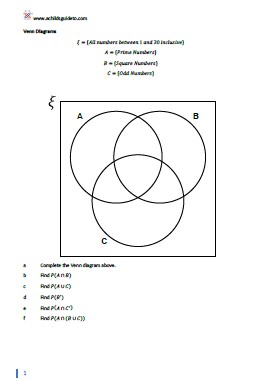 Two Way Tables and Venn Diagram